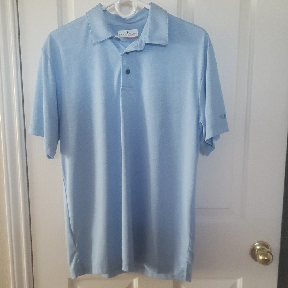 Grand Slam Blue Polo Shirt Smooth Finish